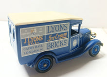 Load image into Gallery viewer, Lledo Models of Days Gone DG13 J Lyons Ice Cream 1934 Ford Model A Van - TulipStuff
