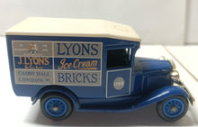 Load image into Gallery viewer, Lledo Models of Days Gone DG13 J Lyons Ice Cream 1934 Ford Model A Van - TulipStuff
