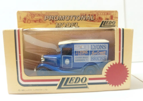 Lledo Models of Days Gone DG13 J Lyons Ice Cream 1934 Ford Model A Van - TulipStuff