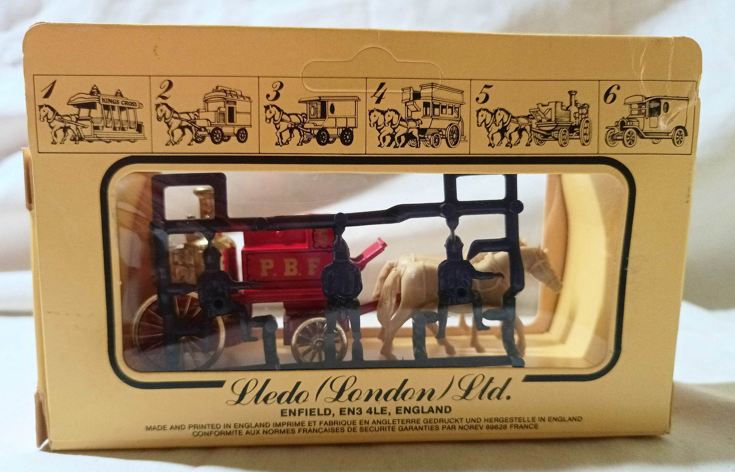 Lledo DG5 Shand-Mason Horse-Drawn Fire Engine PBF Philadelphia - TulipStuff