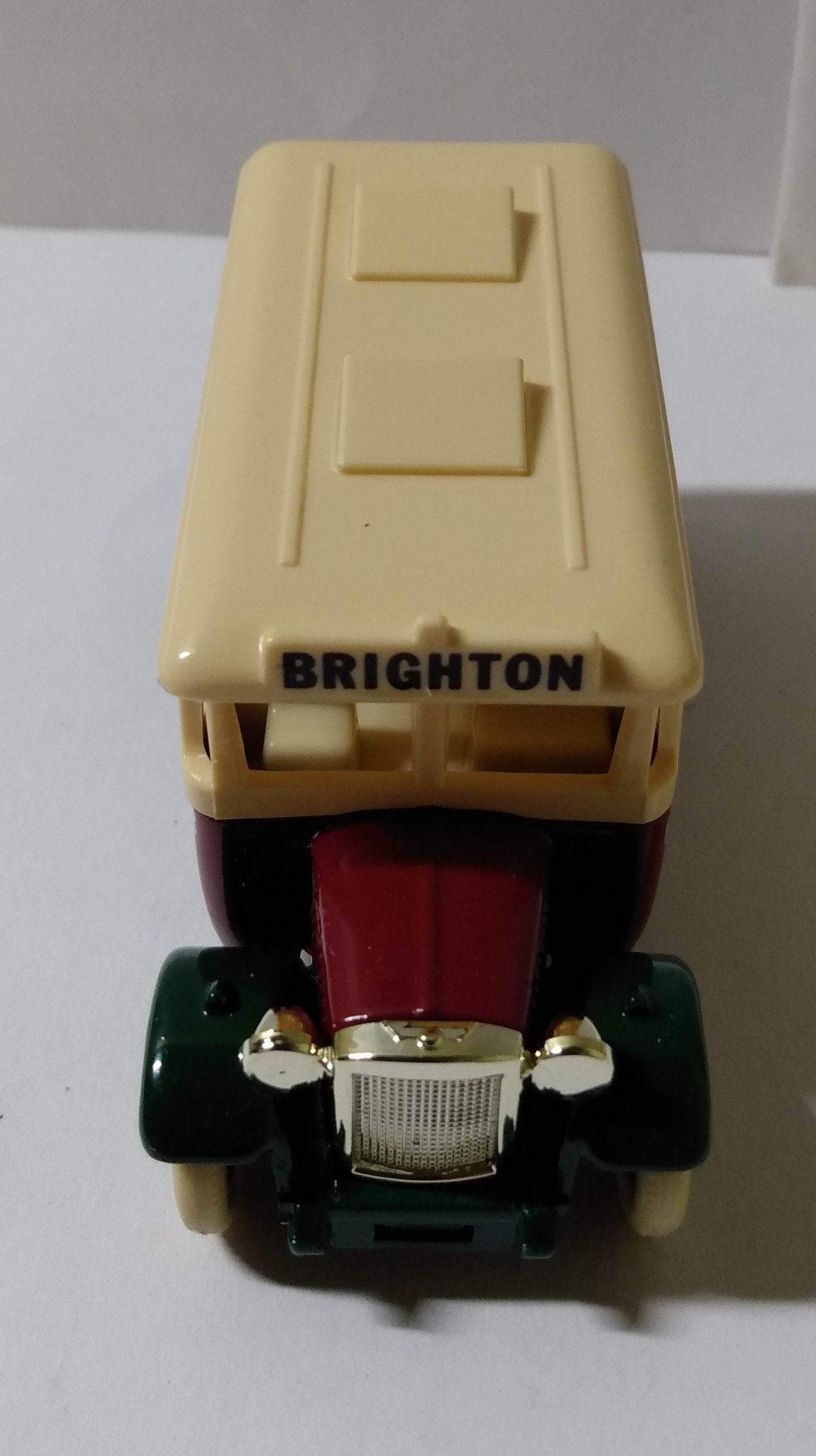 Lledo DG10 Brighton Belle 1935 Dennis Coach Bus Chrome Grille England - TulipStuff