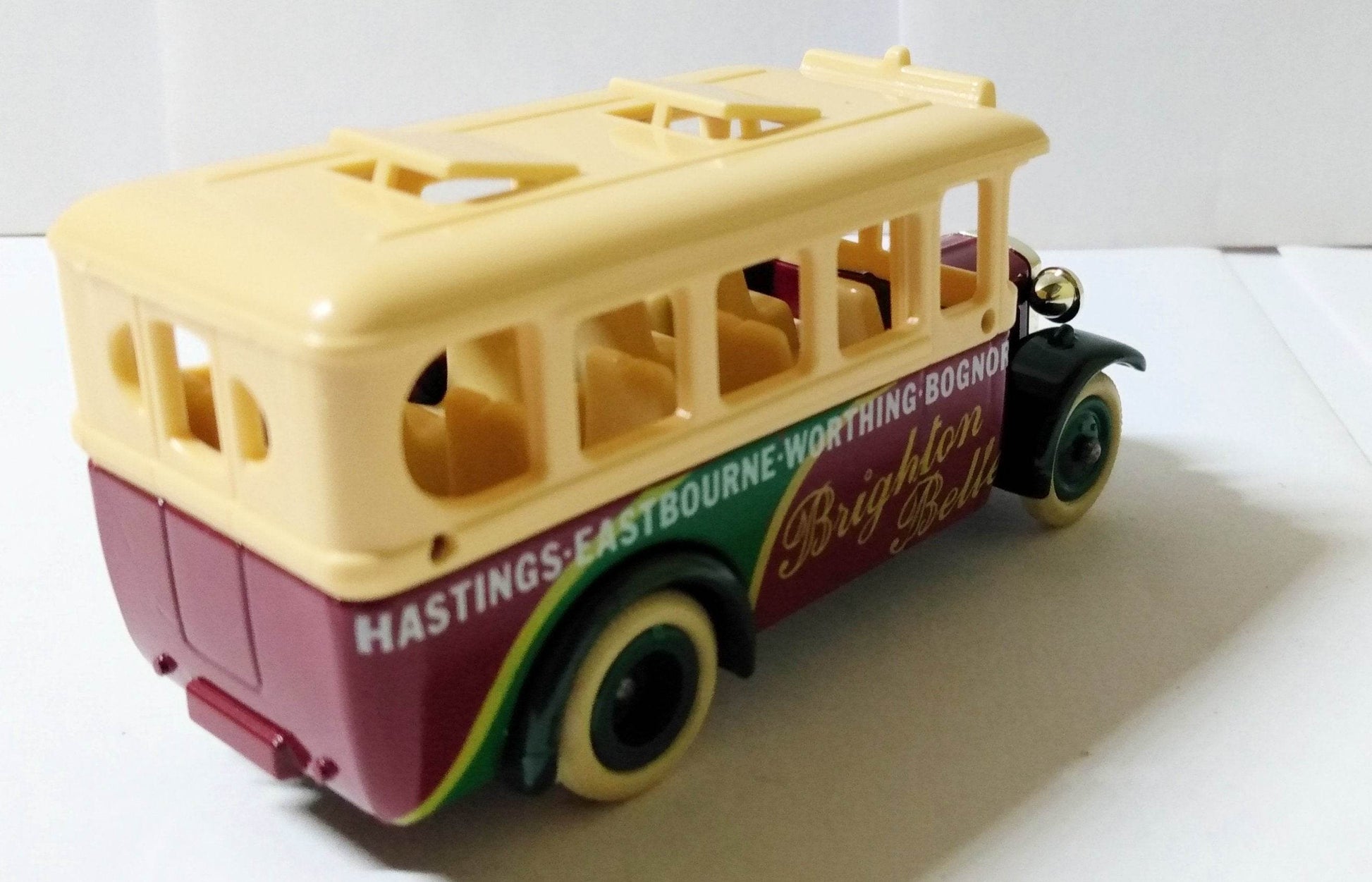 Lledo DG10 Brighton Belle 1935 Dennis Coach Bus Chrome Grille England - TulipStuff