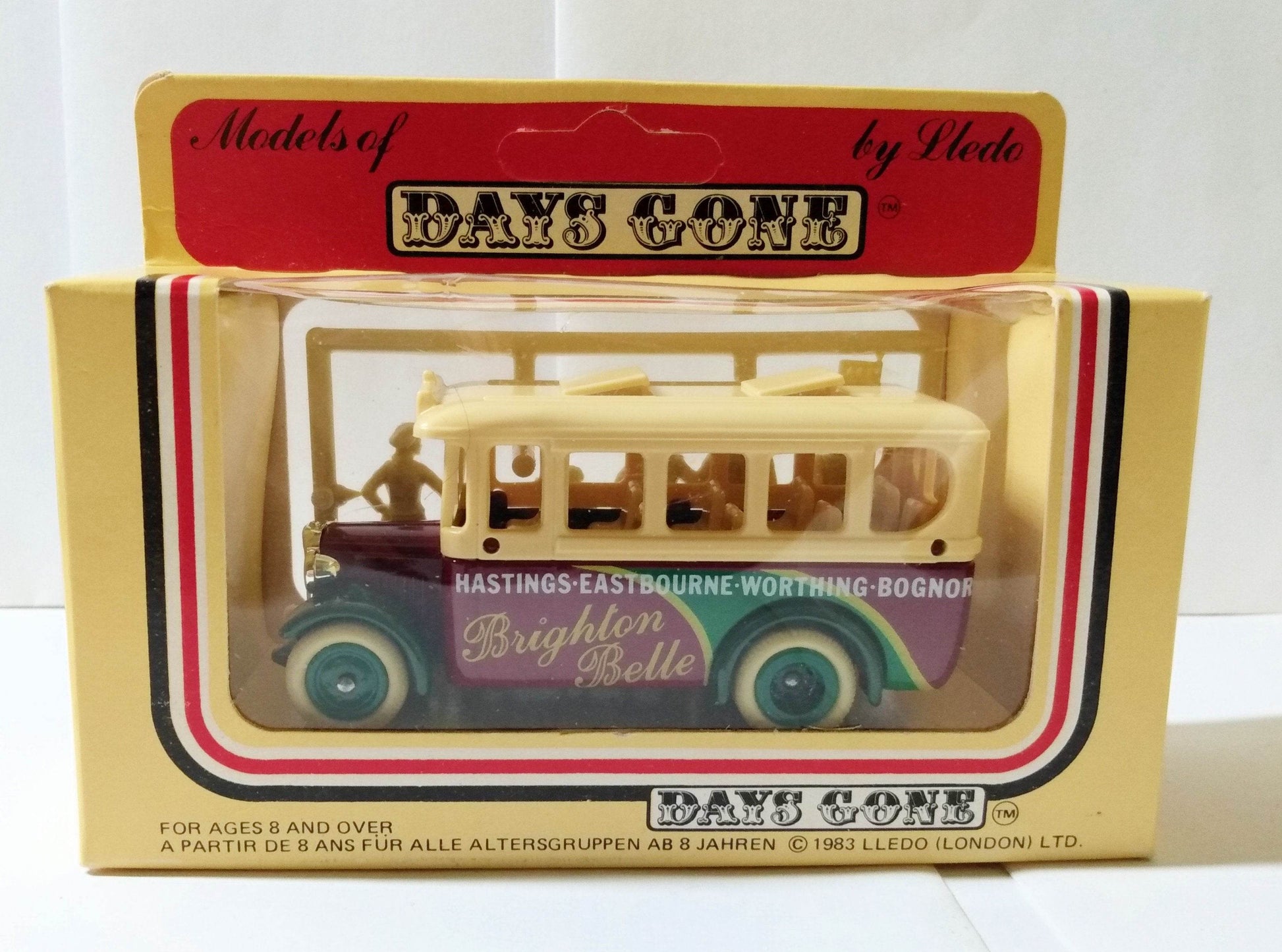 Lledo DG10 Brighton Belle 1935 Dennis Coach Bus Chrome Grille England - TulipStuff