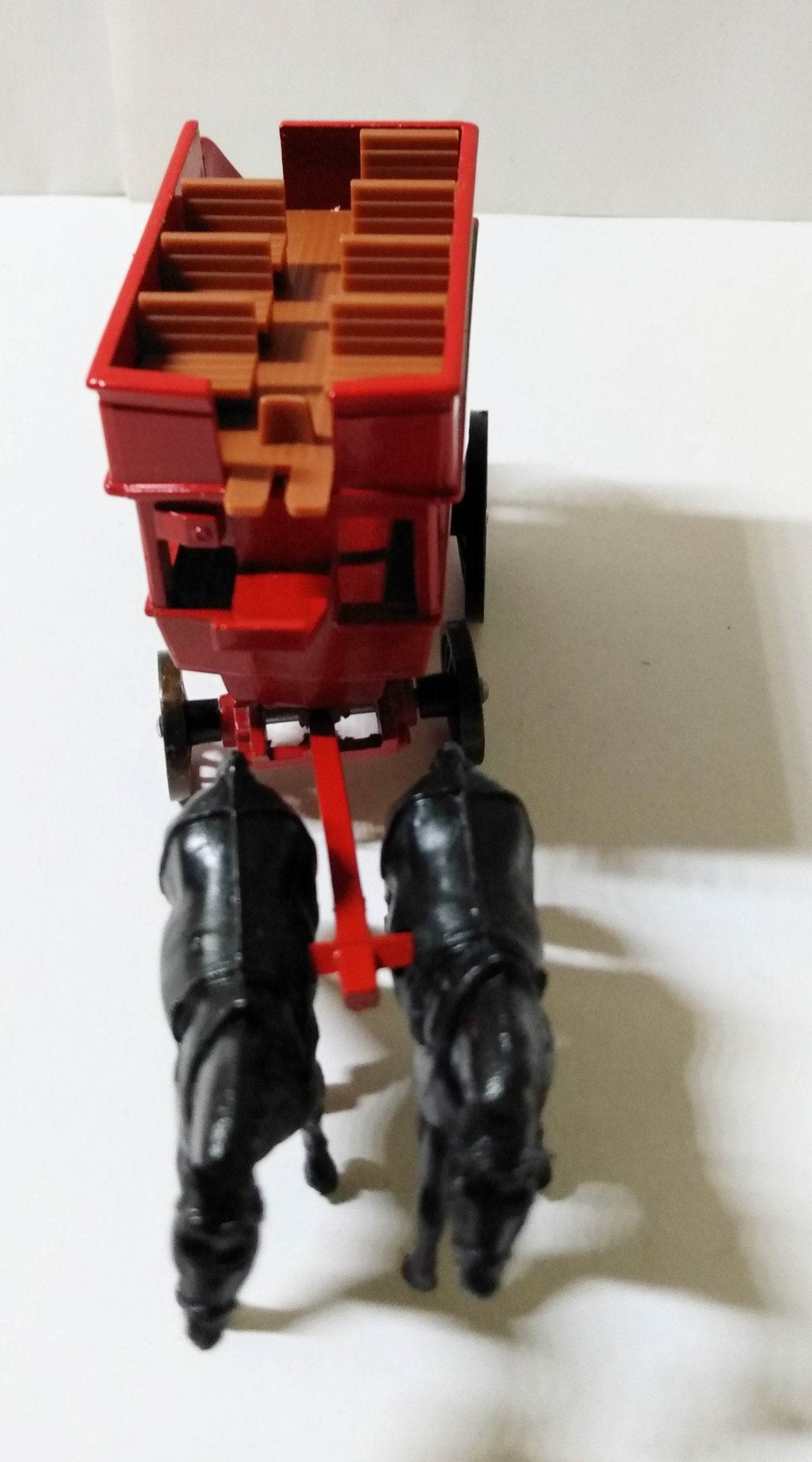 Lledo DG4 Lipton Teas Horse-Drawn Omnibus Bowery to Broadway Red 1984 - TulipStuff