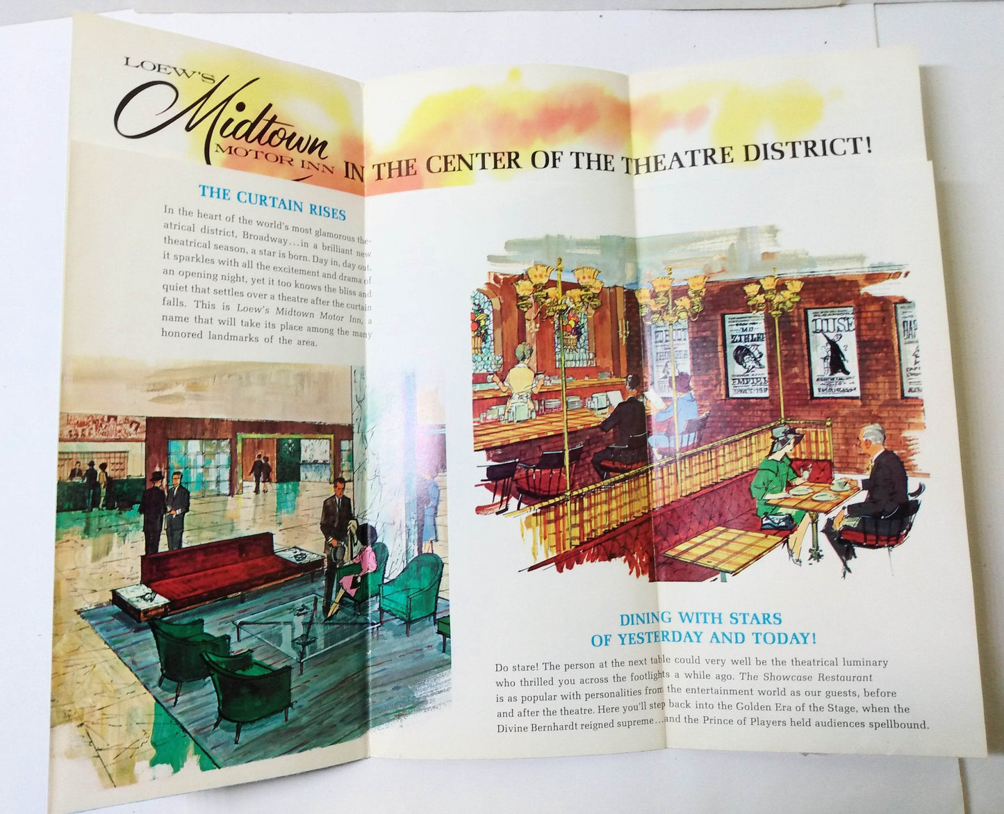 New York City Loew's Midtown Motor Inn 8th Ave 48th-49th 1964 Brochure - TulipStuff