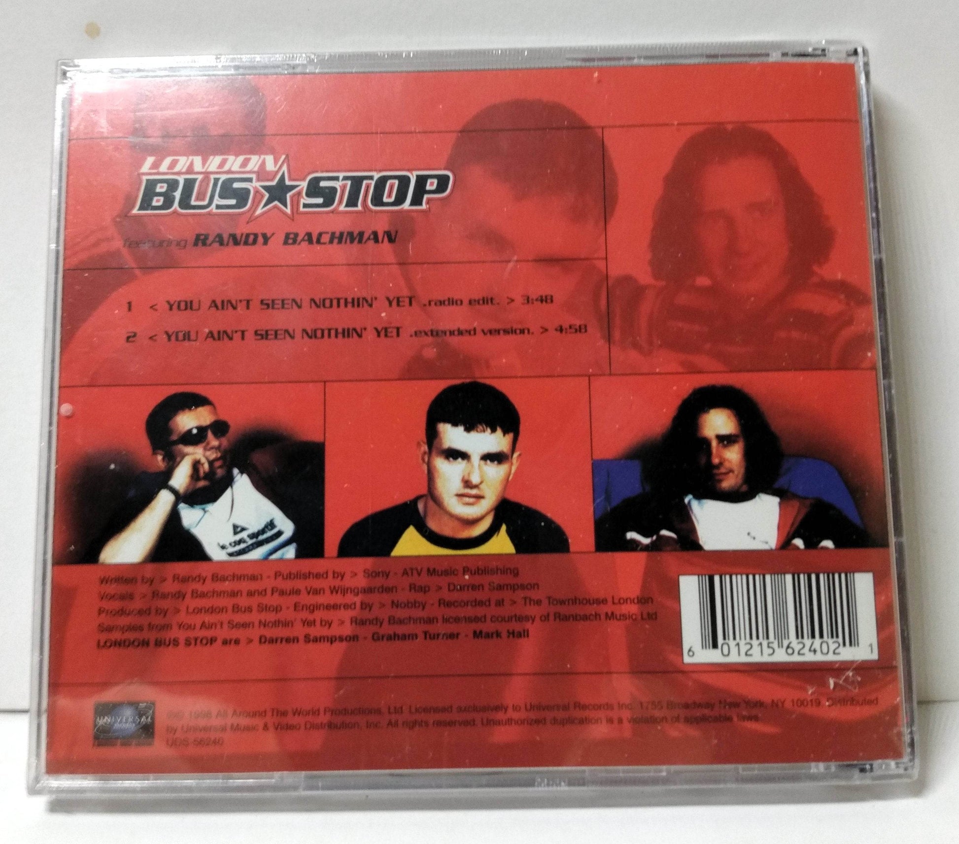 London Bus Stop Featuring Randy Bachman You Ain't Seen Nothing Yet CD 1998 - TulipStuff