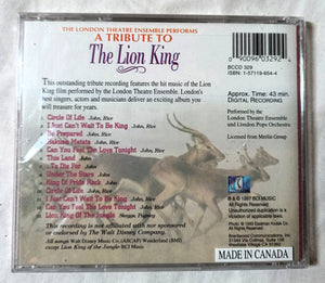 London Theatre Ensemble Performs A Tribute To The Lion King CD 1997 - TulipStuff