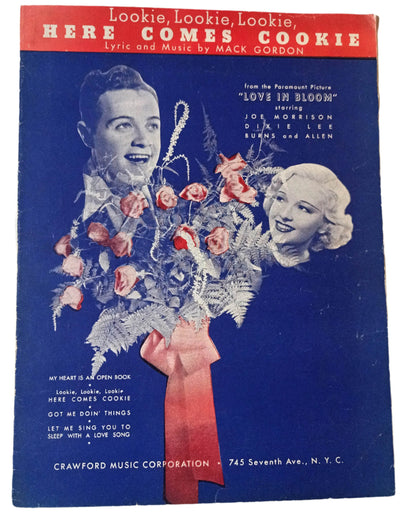 Lookie Lookie Lookie Here Comes Cookie Love In Bloom Sheet Music 1935 - TulipStuff