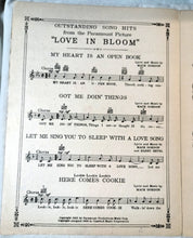 Load image into Gallery viewer, Lookie Lookie Lookie Here Comes Cookie Love In Bloom Sheet Music 1935 - TulipStuff
