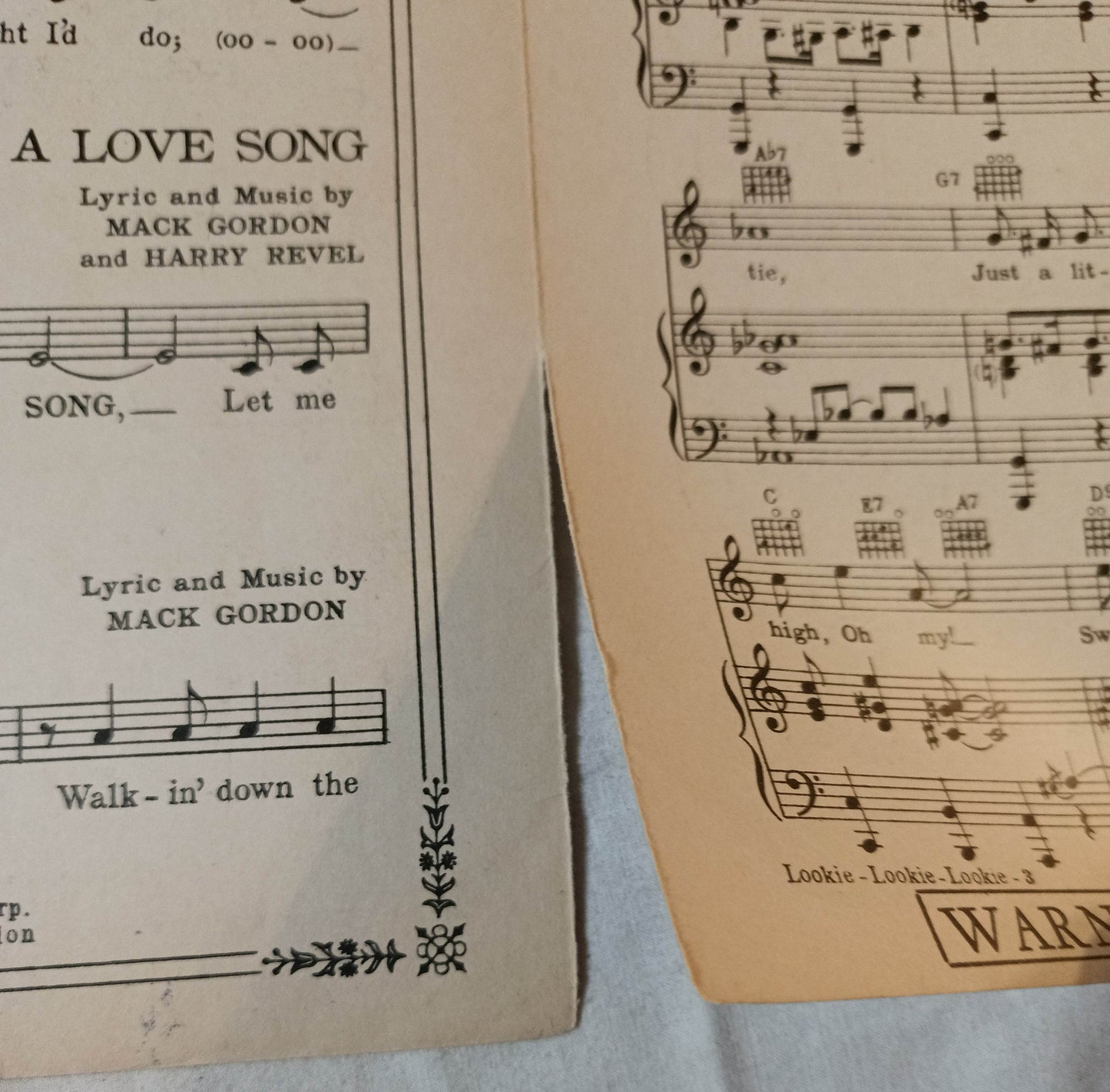 Lookie Lookie Lookie Here Comes Cookie Love In Bloom Sheet Music 1935 - TulipStuff