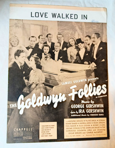 Love Walked In The Goldwyn Follies Sheet Music 1938 Charlie McCarthy - TulipStuff