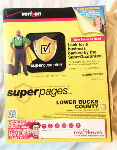 Lower Bucks County Verizon SuperPages Phone Book 2011-2012 - TulipStuff