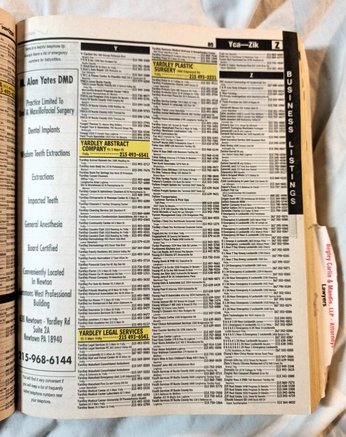 Lower Bucks County Verizon SuperPages Phone Book 2011-2012 - TulipStuff