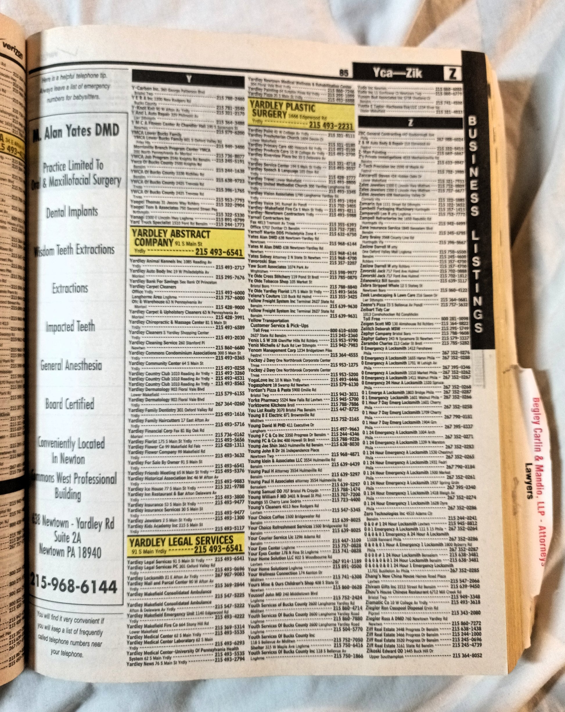 Lower Bucks County Verizon SuperPages Phone Book 2011-2012 - TulipStuff