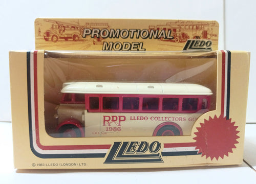 Lledo LP17 1932 AEC Regent Double Deck Bus RDP Lledo Collectors Guide - TulipStuff