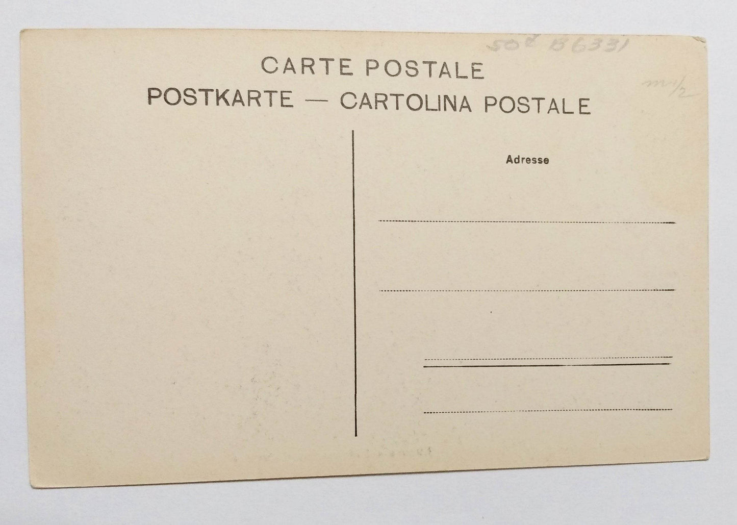 Lugano col Monte San Salvatore Switzerland Postcard 1910's - TulipStuff