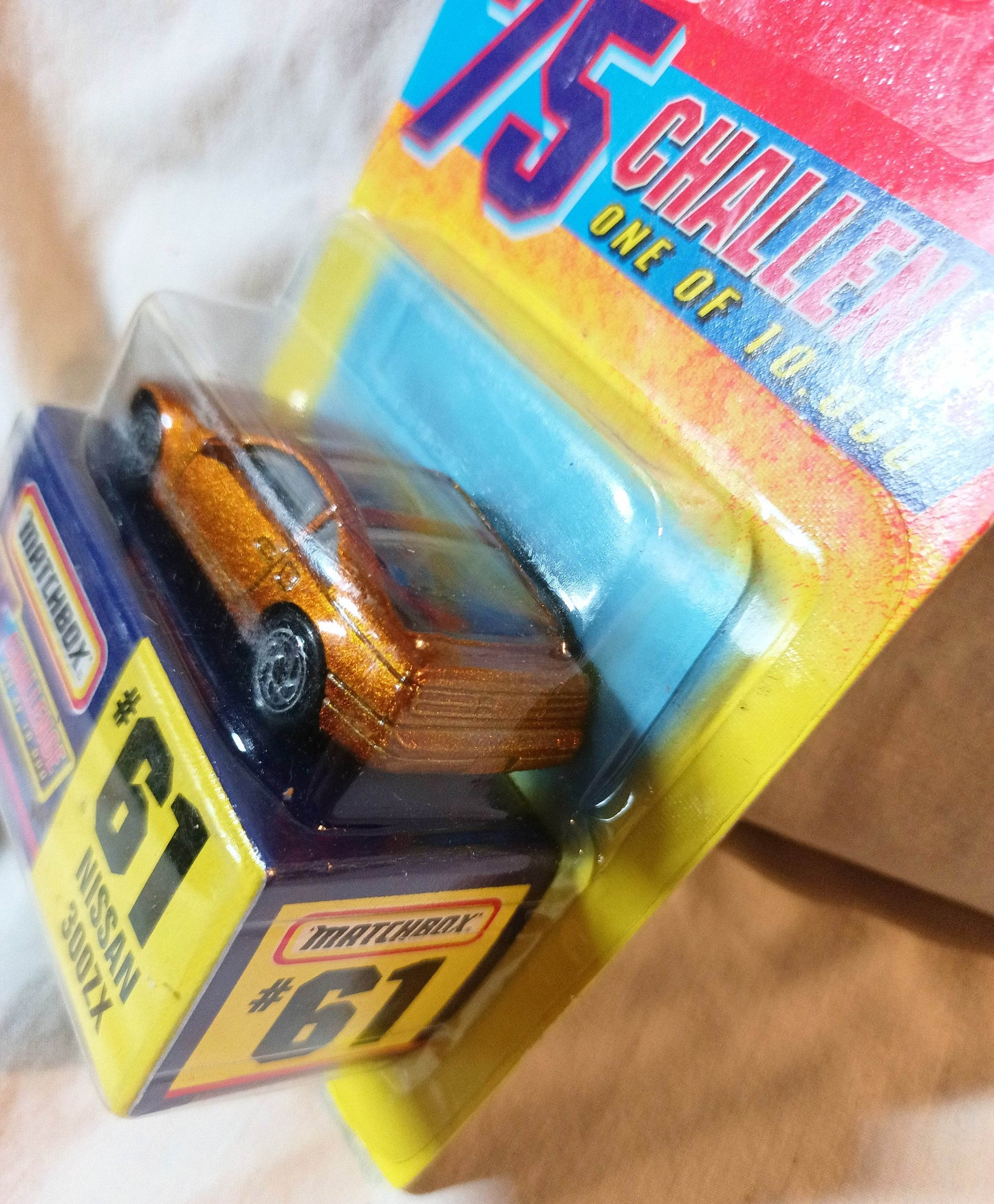 Matchbox 75 Challenge #61 Nissan 300ZX Gold Limited Edition 1997 - TulipStuff