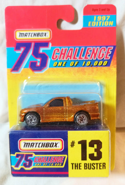 Matchbox 75 Challenge #13 The Buster Pickup Gold Limited Edition 1997 - TulipStuff