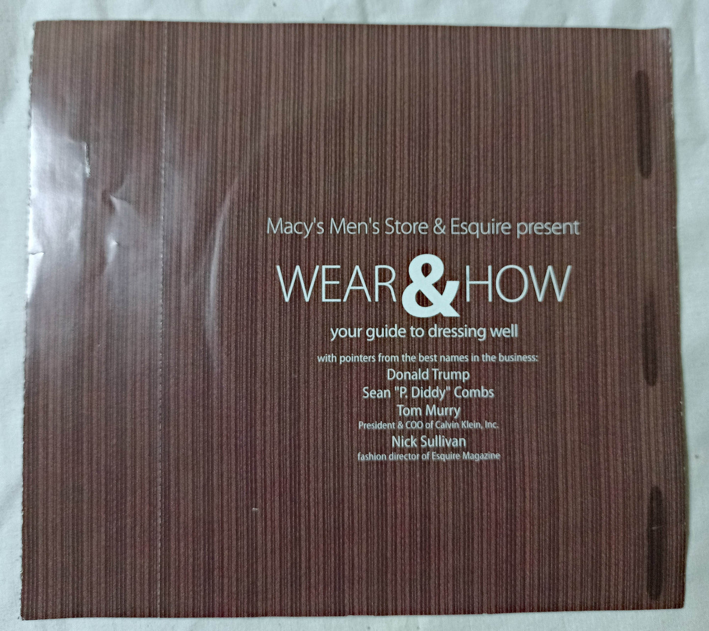 Macy's & Esquire Present Wear & How DVD 2005 Donald Trump P Diddy - TulipStuff