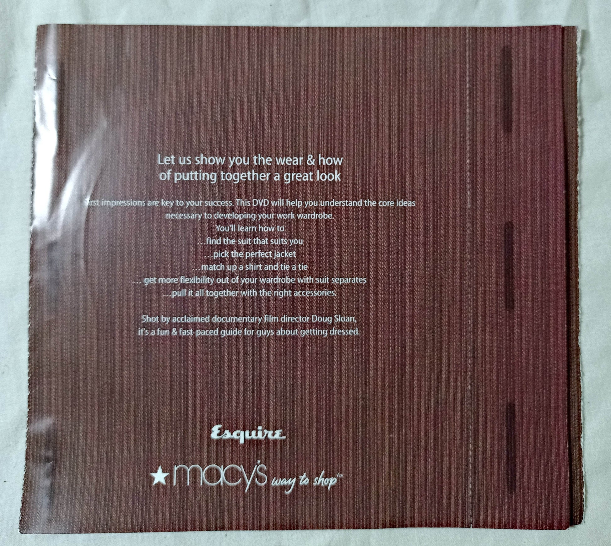 Macy's & Esquire Present Wear & How DVD 2005 Donald Trump P Diddy - TulipStuff