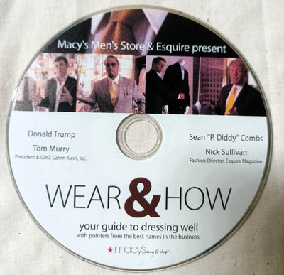 Macy's & Esquire Present Wear & How DVD 2005 Donald Trump P Diddy - TulipStuff
