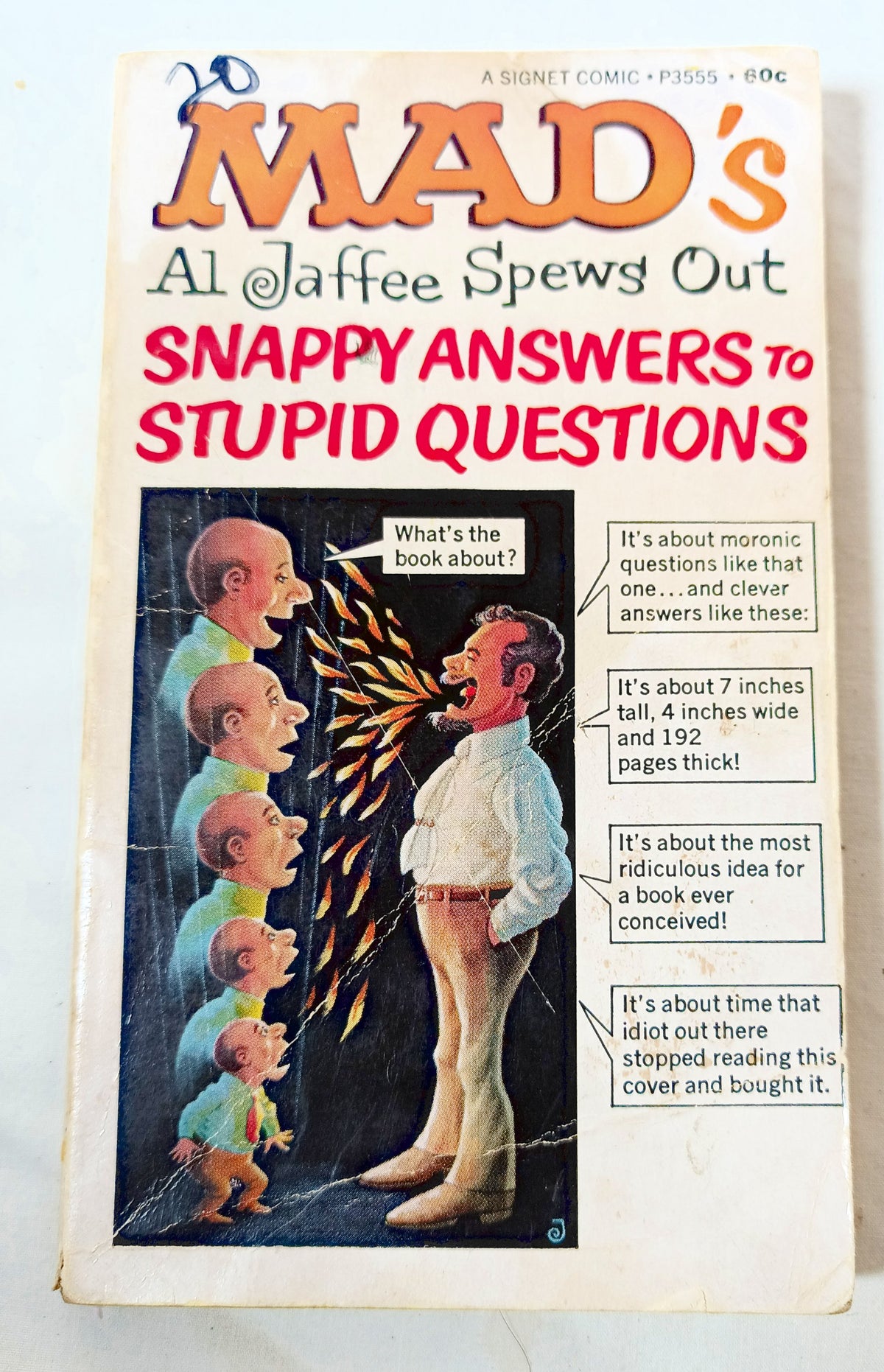 Mad's Al Jaffee Spews Out Snappy Answers to Stupid Questions 1968 1st - TulipStuff