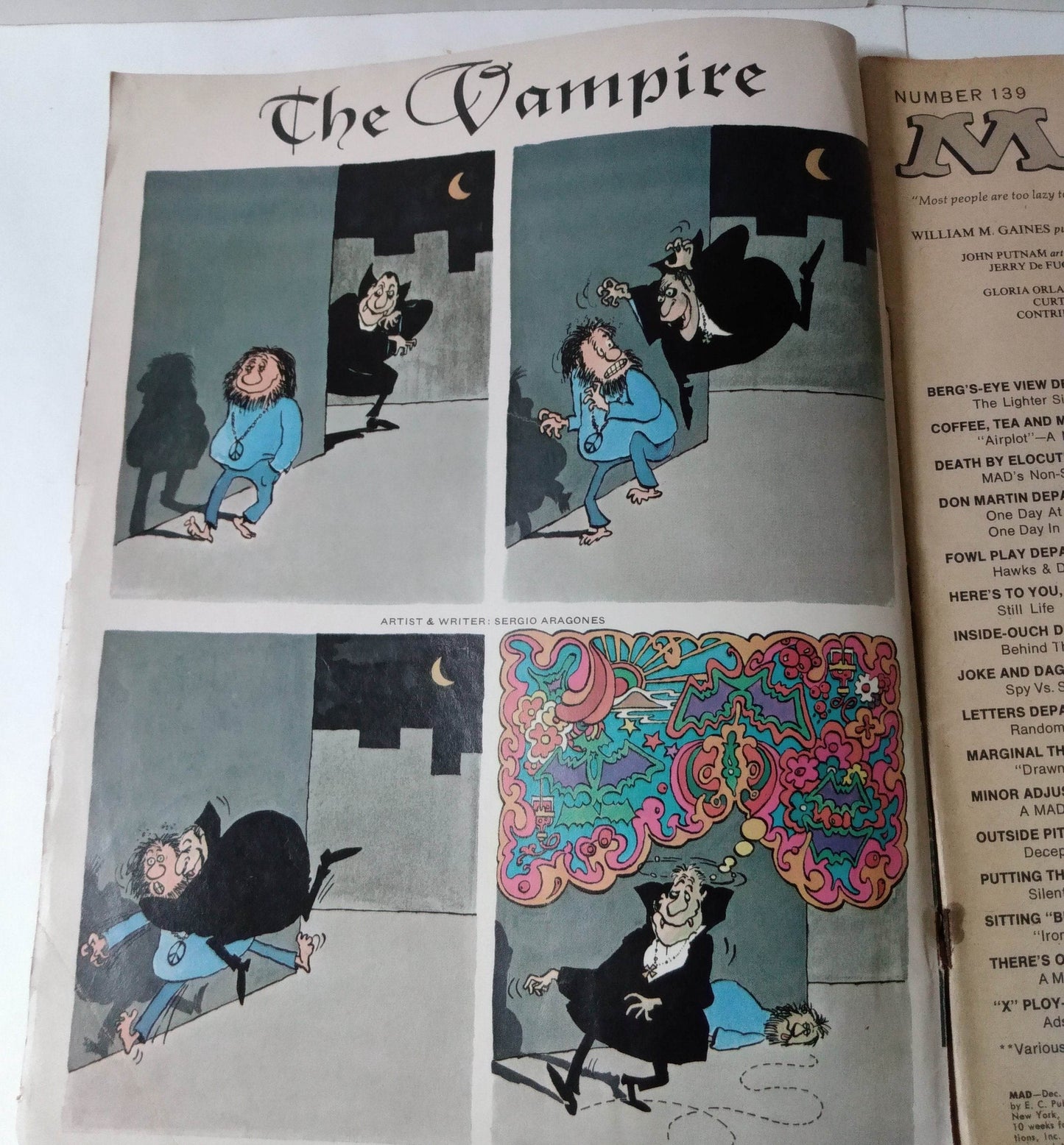 Mad Magazine 139 December 1970 Loud Minority Airplane Ironside Satire - TulipStuff