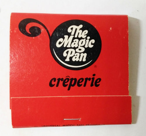 The Magic Pan Creperie Restaurant Chain Vintage Matchbook 1980's - TulipStuff