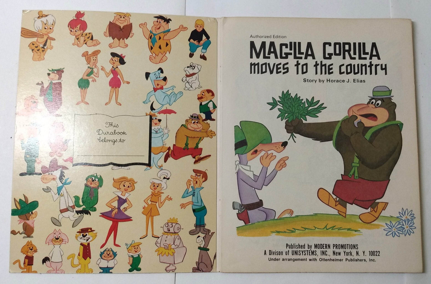 Magilla Gorilla Moves To The Country Hanna-Barbera Durabook 1972 - TulipStuff