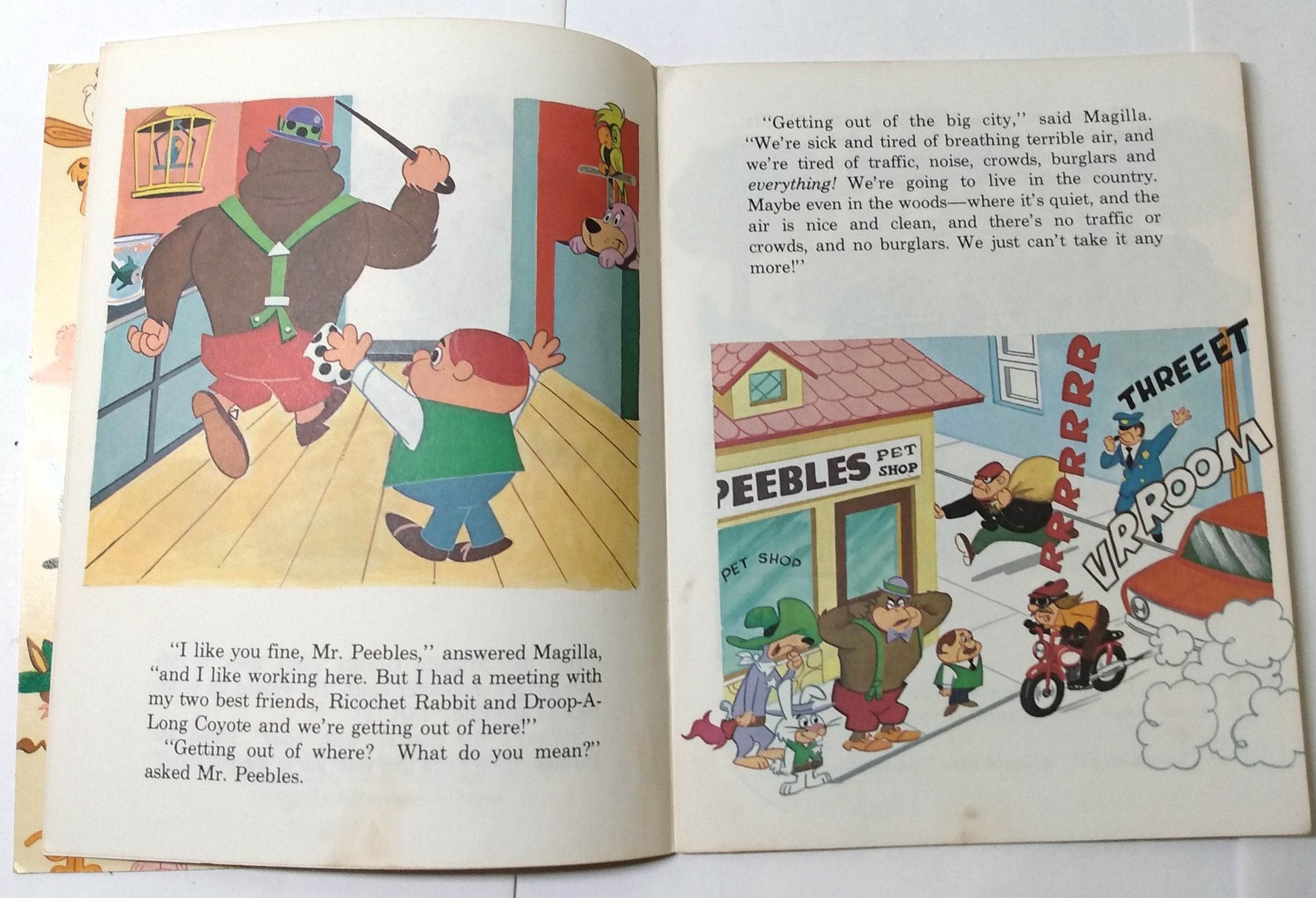 Magilla Gorilla Moves To The Country Hanna-Barbera Durabook 1972 - TulipStuff