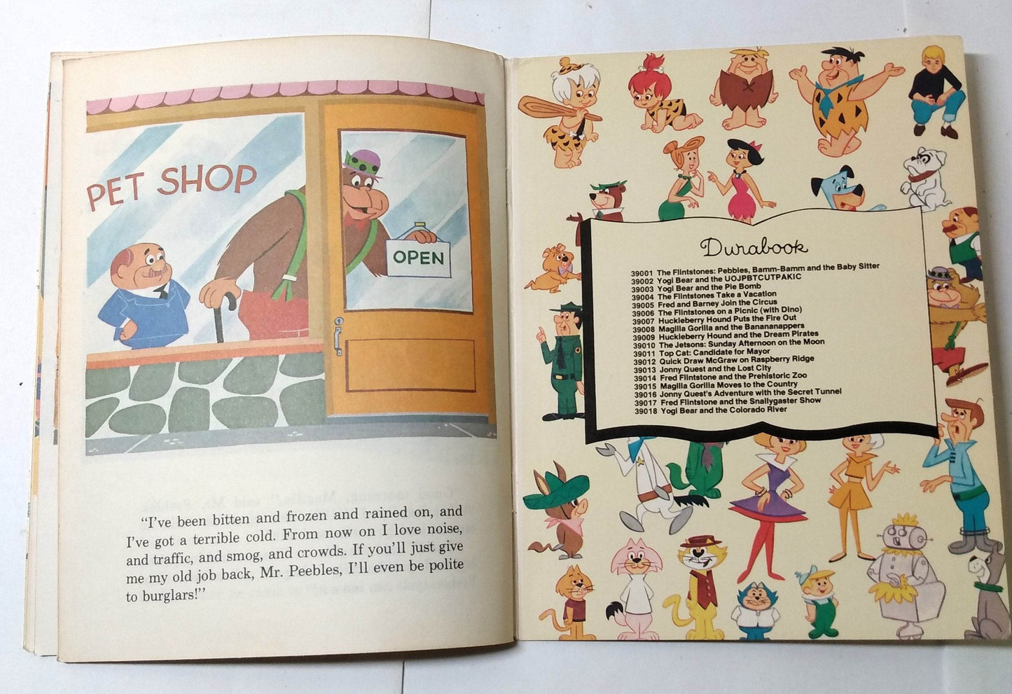 Magilla Gorilla Moves To The Country Hanna-Barbera Durabook 1972 - TulipStuff