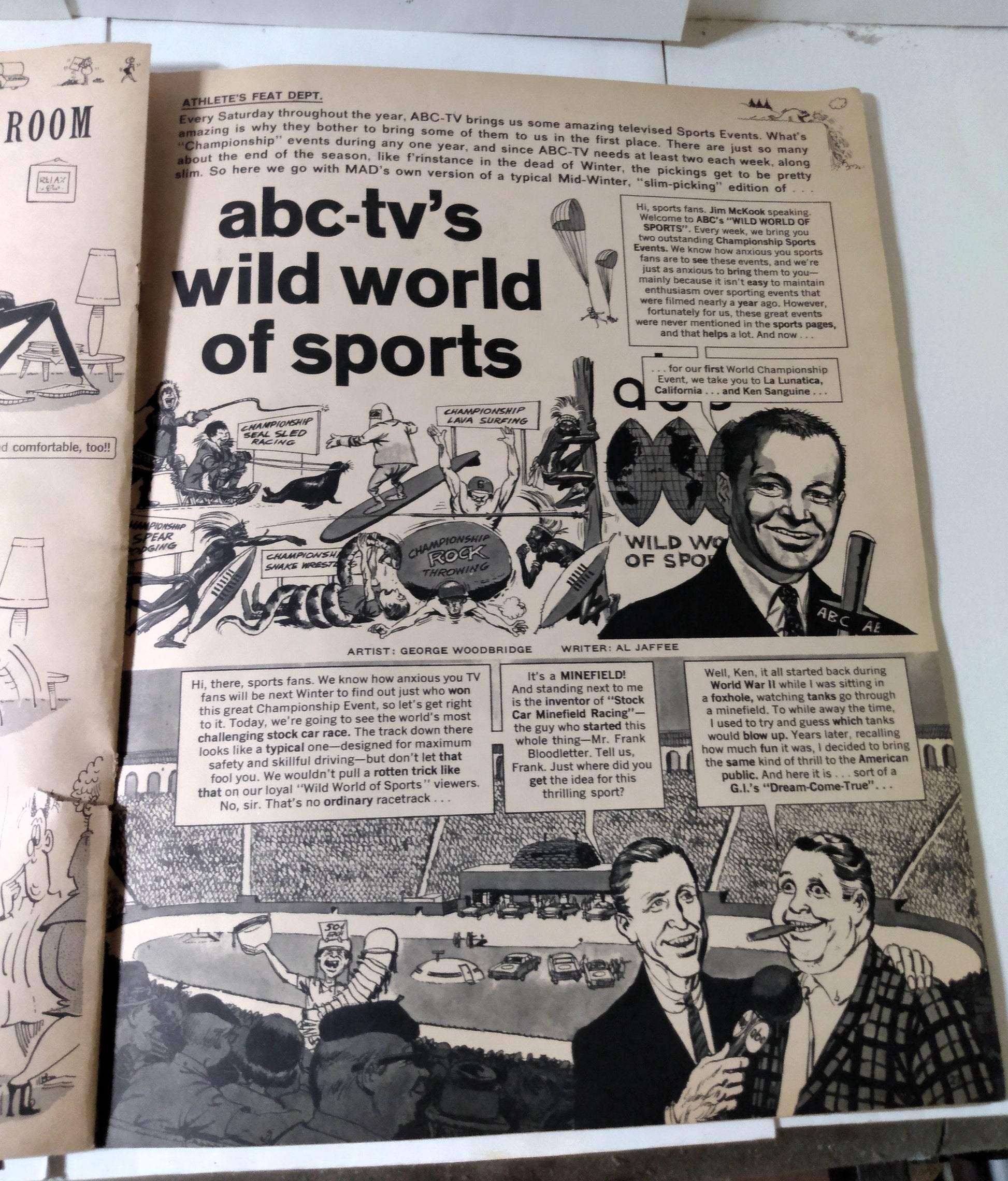 Mad Magazine 106 April 1966 Go Ape National Enquirer Wide World Sports - TulipStuff