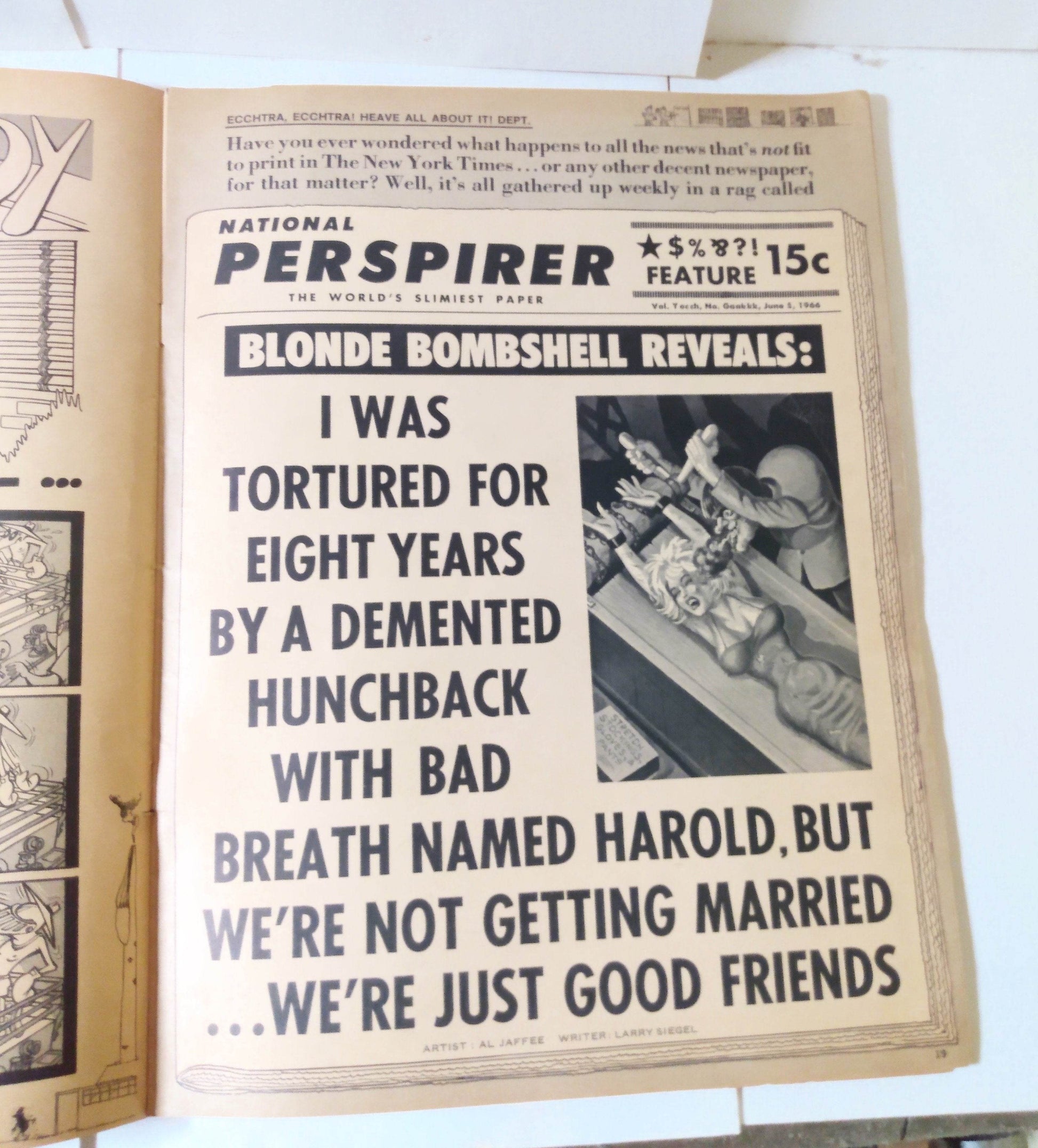 Mad Magazine 106 April 1966 Go Ape National Enquirer Wide World Sports - TulipStuff