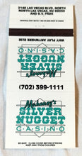 Load image into Gallery viewer, Mahoney&#39;s Silver Nugget Casino North Las Vegas Matchbook Cover 1980&#39;s - TulipStuff
