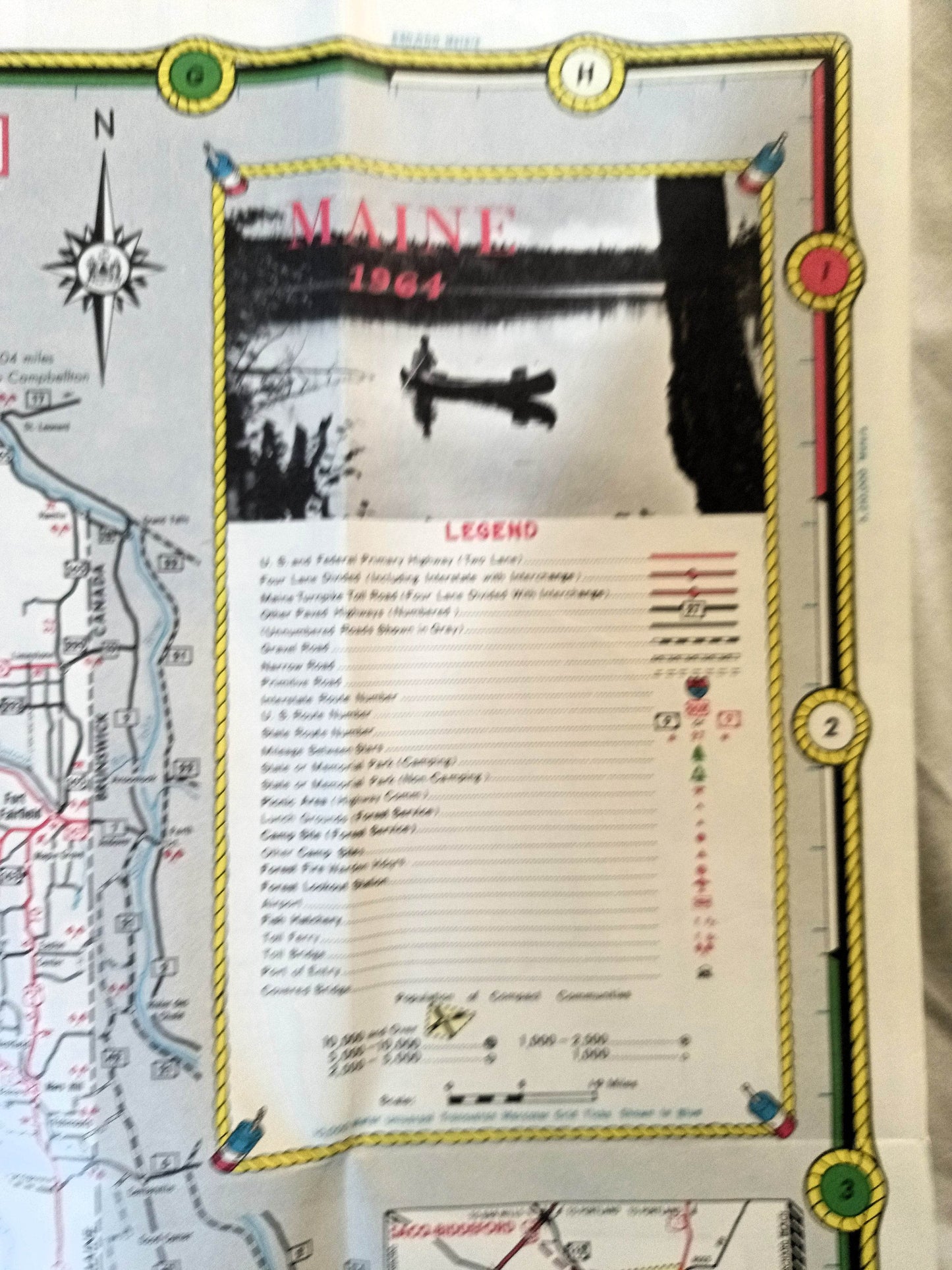 Maine Vacationland Official State Highway Map 1964 - TulipStuff