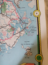 Load image into Gallery viewer, Maine Vacationland Official State Highway Map 1964 - TulipStuff
