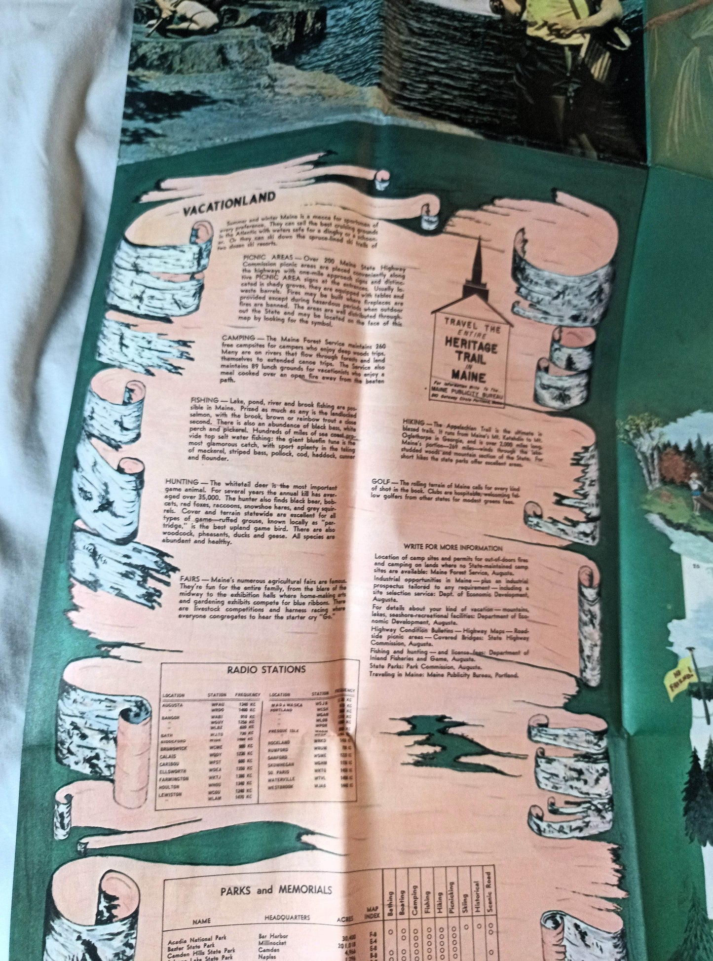 Maine Vacationland Official State Highway Map 1964 - TulipStuff