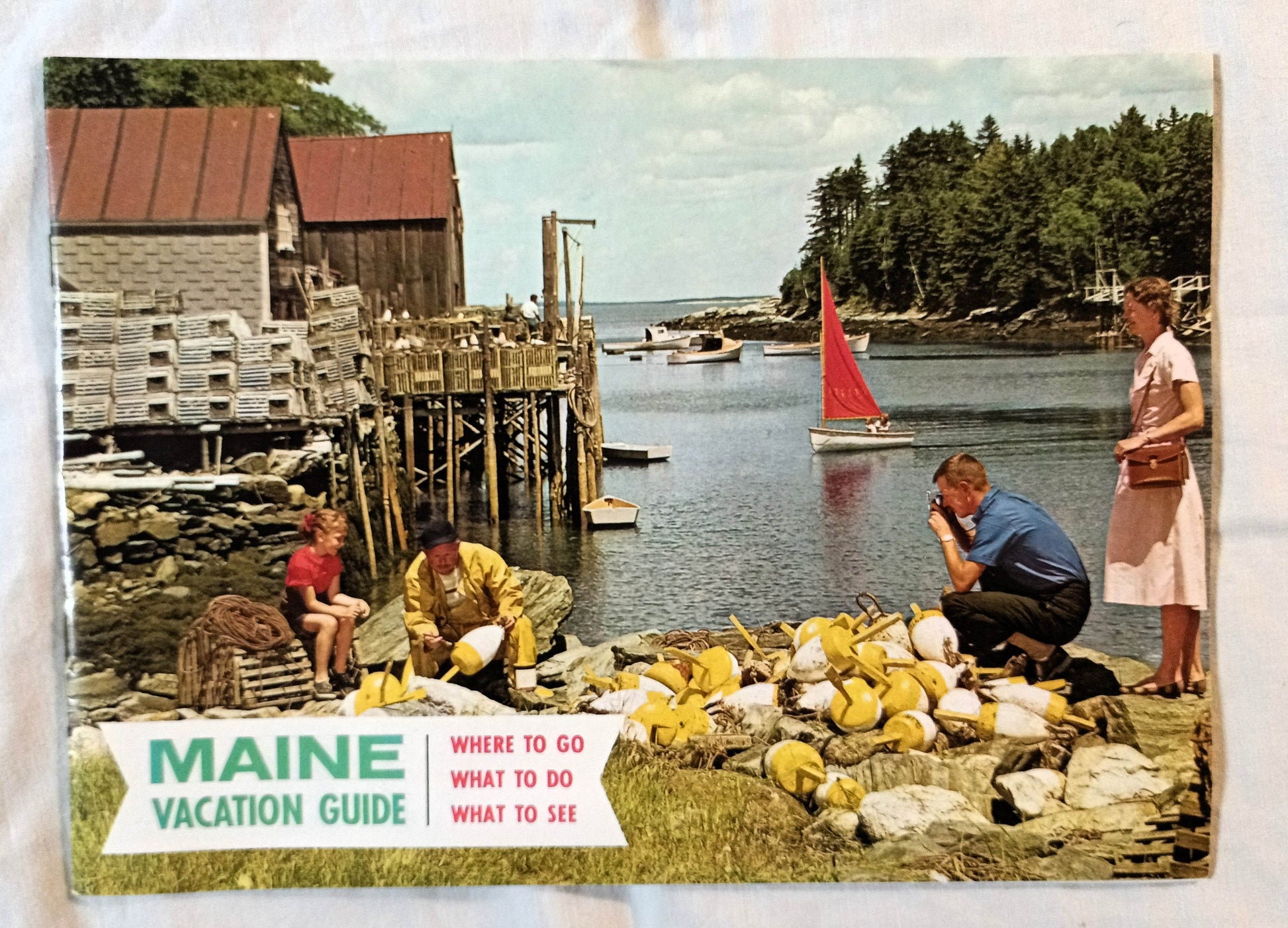 Maine The Year Round Vacationland Vacation Guide Booklet 1960's - TulipStuff