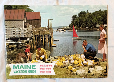 Maine The Year Round Vacationland Vacation Guide Booklet 1960's - TulipStuff