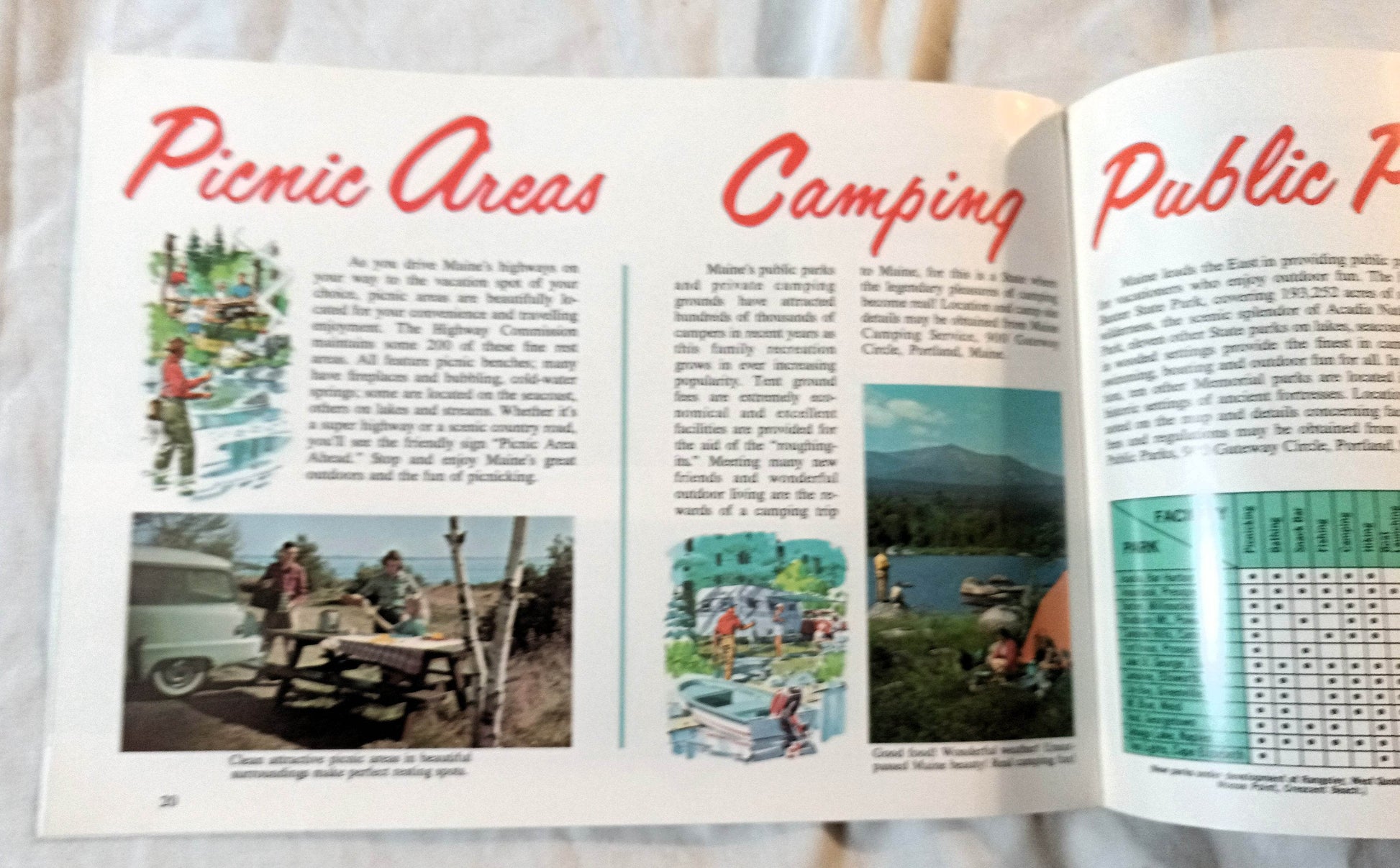 Maine The Year Round Vacationland Vacation Guide Booklet 1960's - TulipStuff