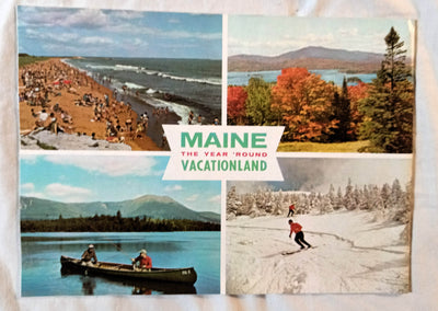 Maine The Year Round Vacationland Vacation Guide Booklet 1960's - TulipStuff