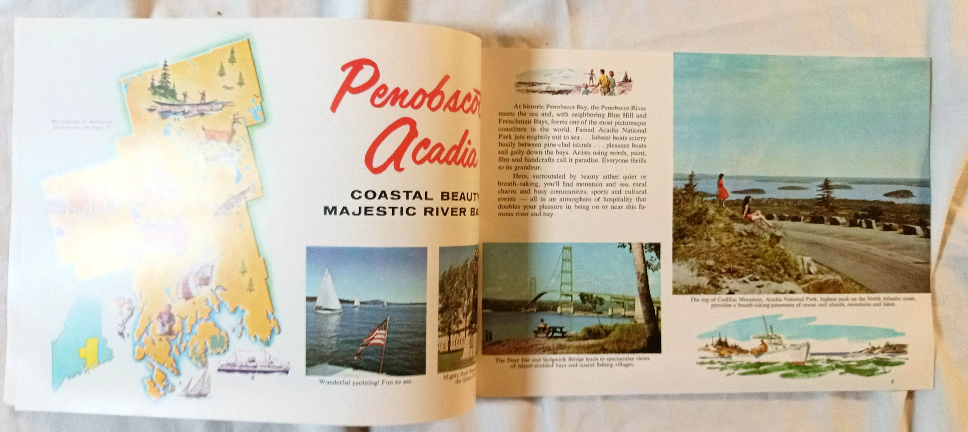 Maine The Year Round Vacationland Vacation Guide Booklet 1960's - TulipStuff