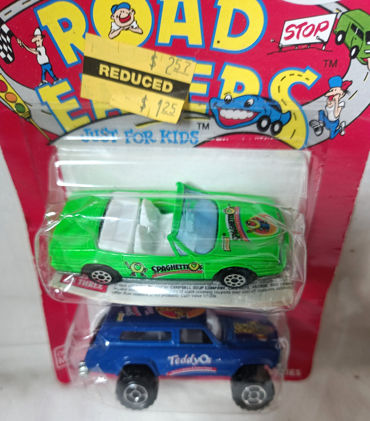 Majorette Road Eaters SpaghettiOs Cadillac TeddyOs Jeep France 1993 - TulipStuff