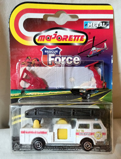 Majorette Rescue Force 207 Pompier Extending Ladder Fire Truck 1999 - TulipStuff