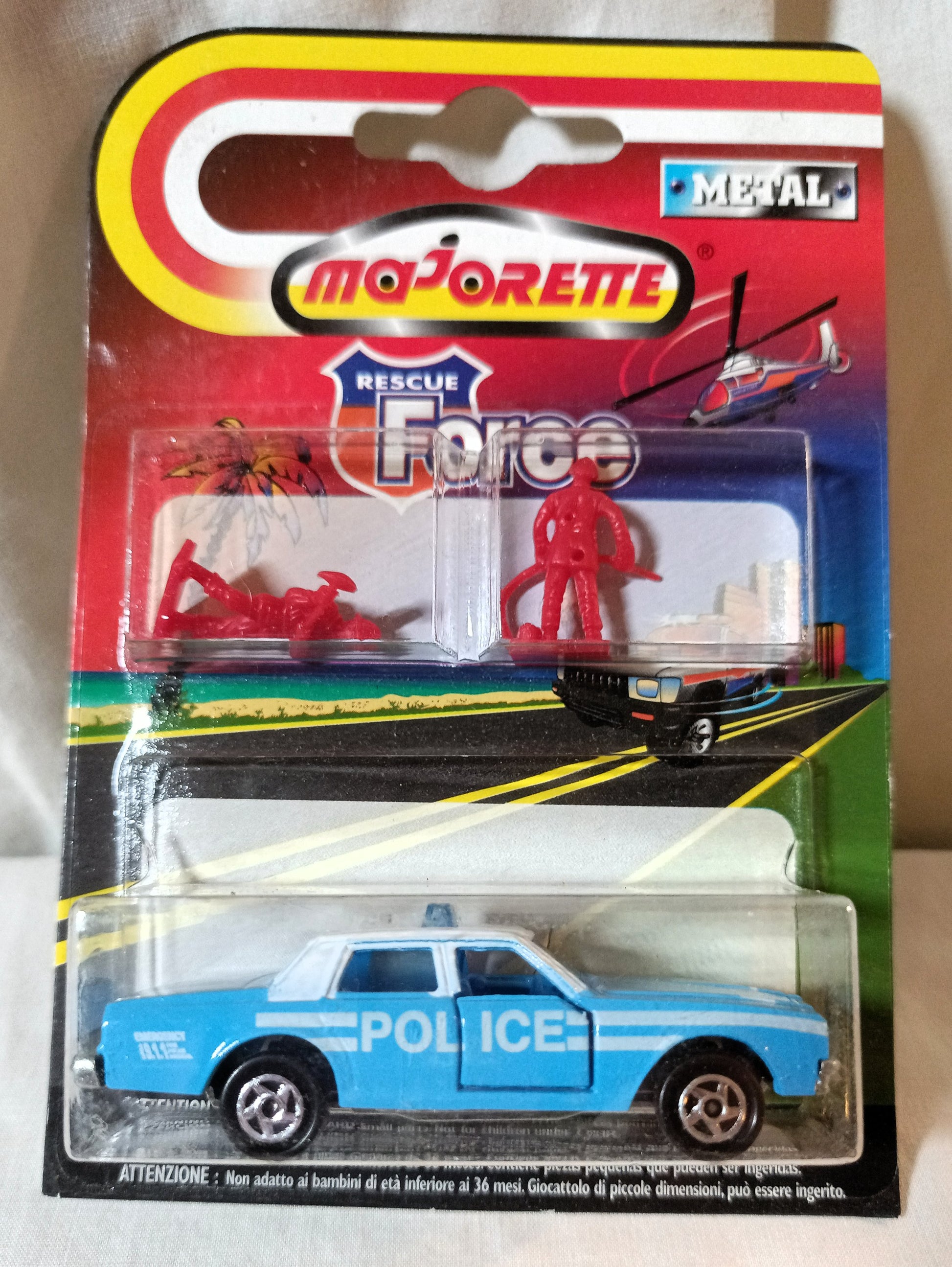 Majorette Rescue Force 240 Chevrolet Impala American Police Car 1999 - TulipStuff