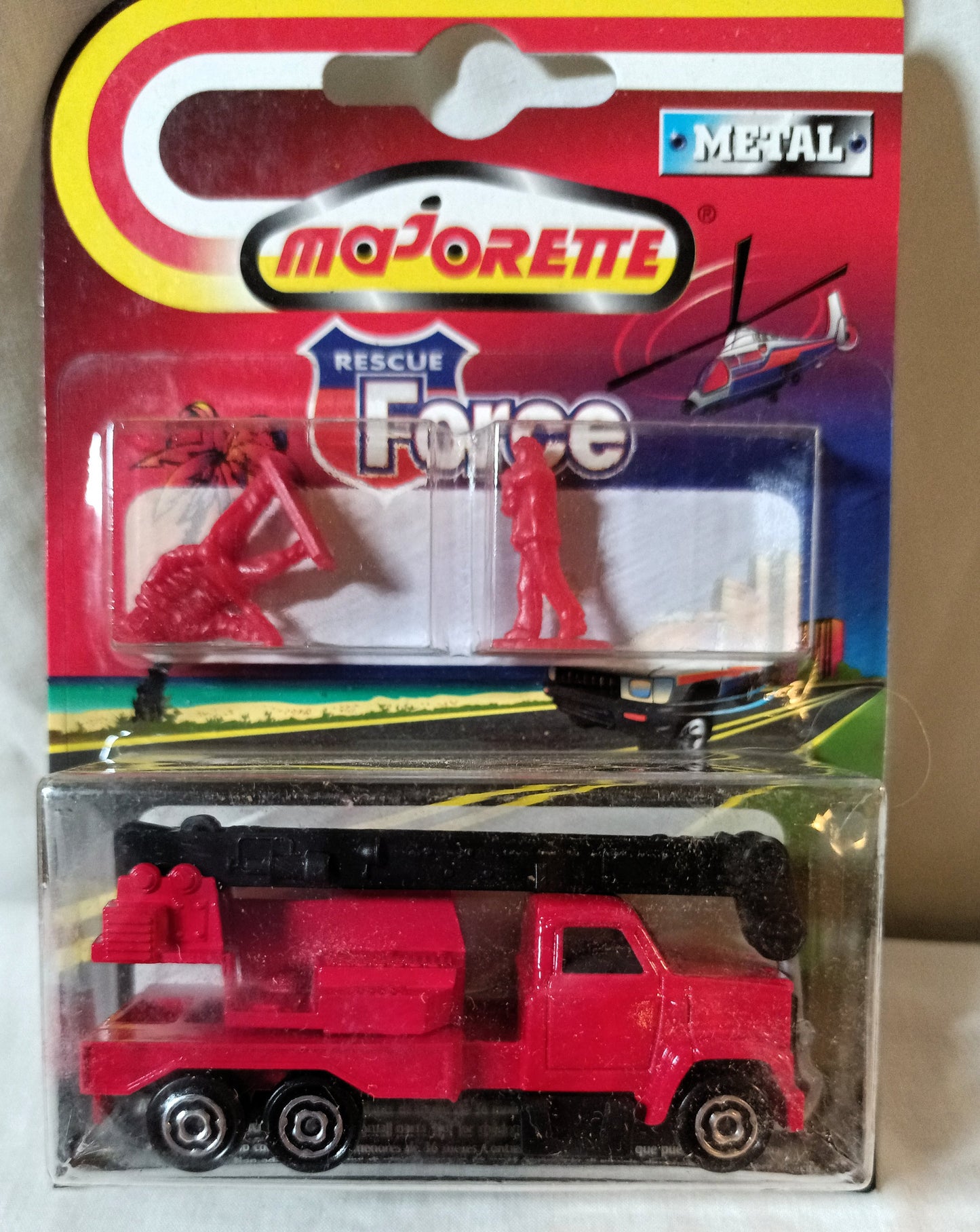 Majorette Rescue Force 251 283 Service Boom Utility Crane Truck 1999 - TulipStuff