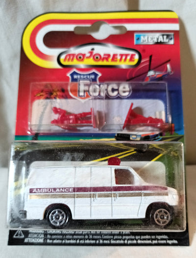 Majorette Rescue Force 270 Ford Econoline Ambulance 1998 - TulipStuff