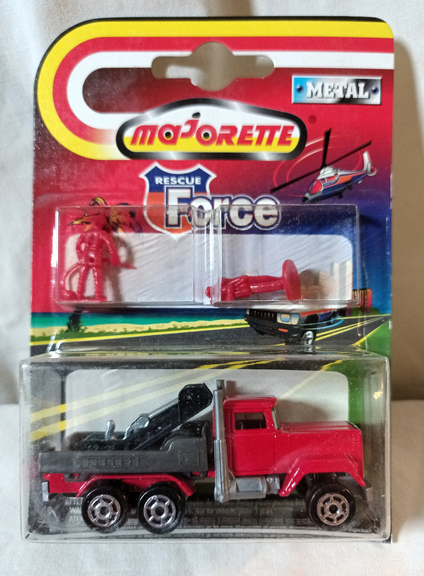 Majorette Rescue Force 200 Series #297 Mack Wreck Tow Truck 1999 - TulipStuff