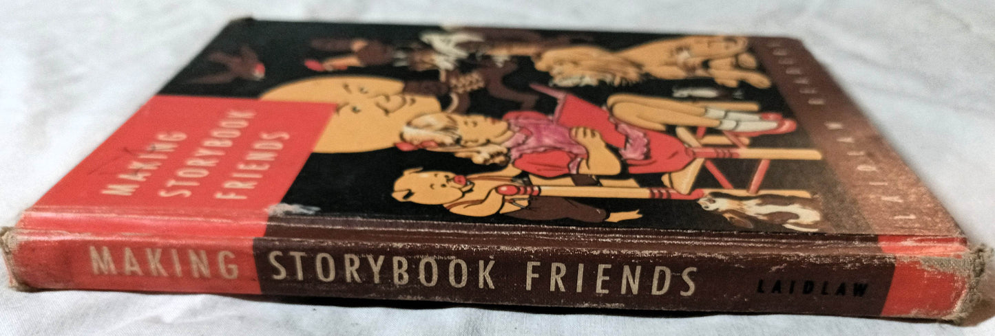 Making Storybook Friends Laidlaw Readers Hardcover Schoolbook 1955 - TulipStuff