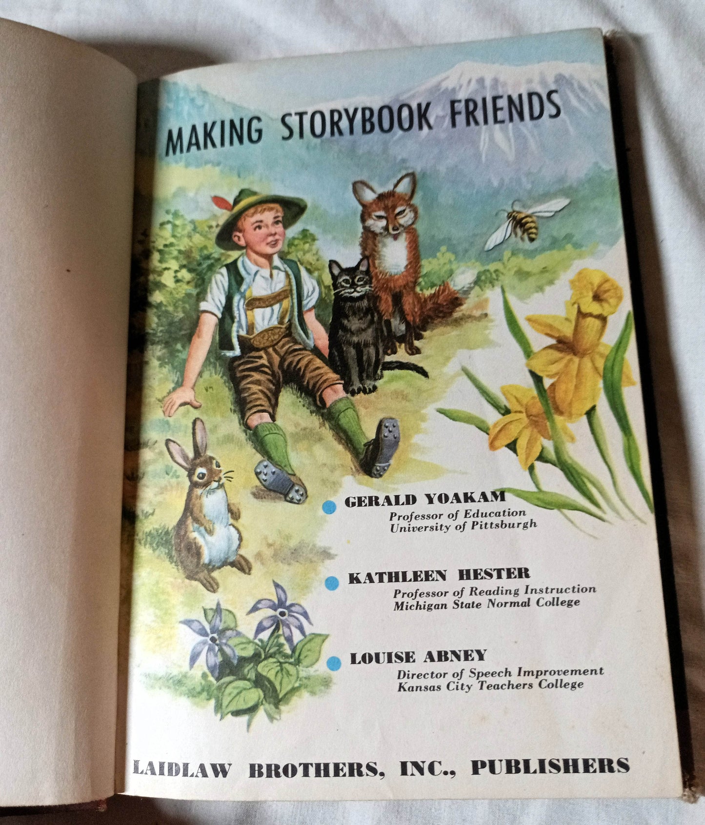 Making Storybook Friends Laidlaw Readers Hardcover Schoolbook 1955 - TulipStuff